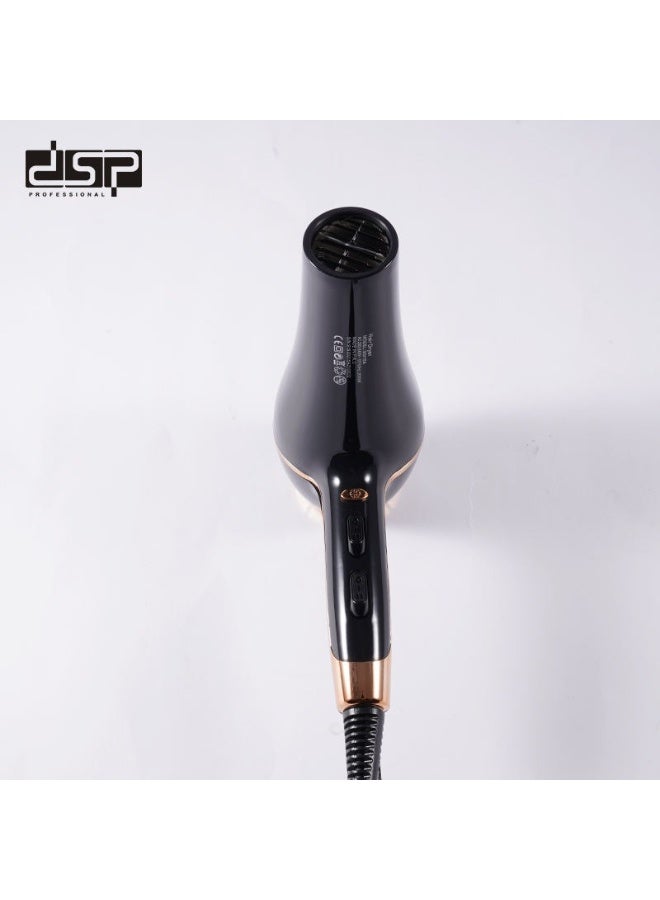 دي اس بي مجفف شعر احترافي من طراز DSP 30215 للاستخدام في صالونات التجميل، مزود بمحرك تيار متردد بقوة 2000 واط، سرعتان وإعدادان للحرارة، مع وظيفة الهواء البارد ومجموعة سيروم الكيراتين. - Image 4